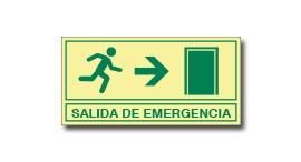 SALIDA DE EMERGENCIA (FOTOLUMINISCENTE)