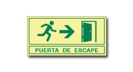 PUERTA DE ESCAPE (FOTOLUMINISCENTE)