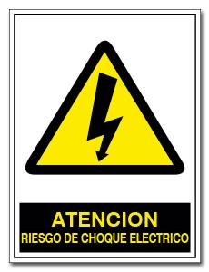 RIESGO DE CHOQUE ELECTRICO