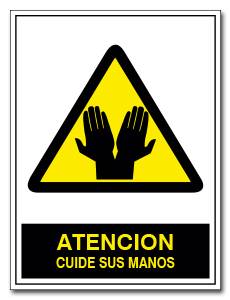 ATENCION CUIDE SUS MANOS