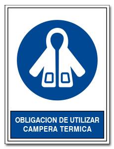 OBLIGACION DE UTILIZAR CAMPERA TERMICA