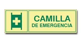 CAMILLA DE EMERGENCIA (FOTOLUMINISCENTE)
