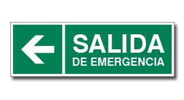 SALIDA DE EMERGENCIA CON FLECHA