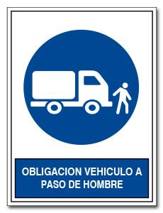 OBLIGACION VEHICULO A PASO DE HOMBRE