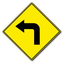 CURVA PELIGROSA A LA IZQUIERDA