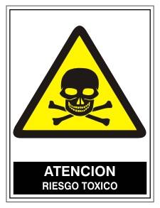 Atención riesgo toxico