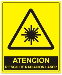 Riesgo de radiación láser