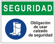 Obligación de usar calzado de seguridad