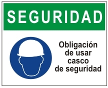 Obligación de usar casco de seguridad