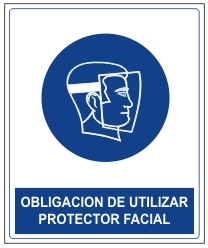 Obligación de utilizar protector facial
