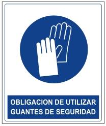 Obligación de utilizar guantes de seguridad