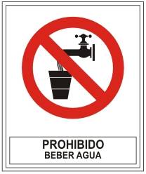 Prohibido beber agua